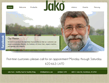 Tablet Screenshot of jakofarm.com